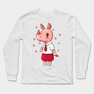 Rhino girl Long Sleeve T-Shirt